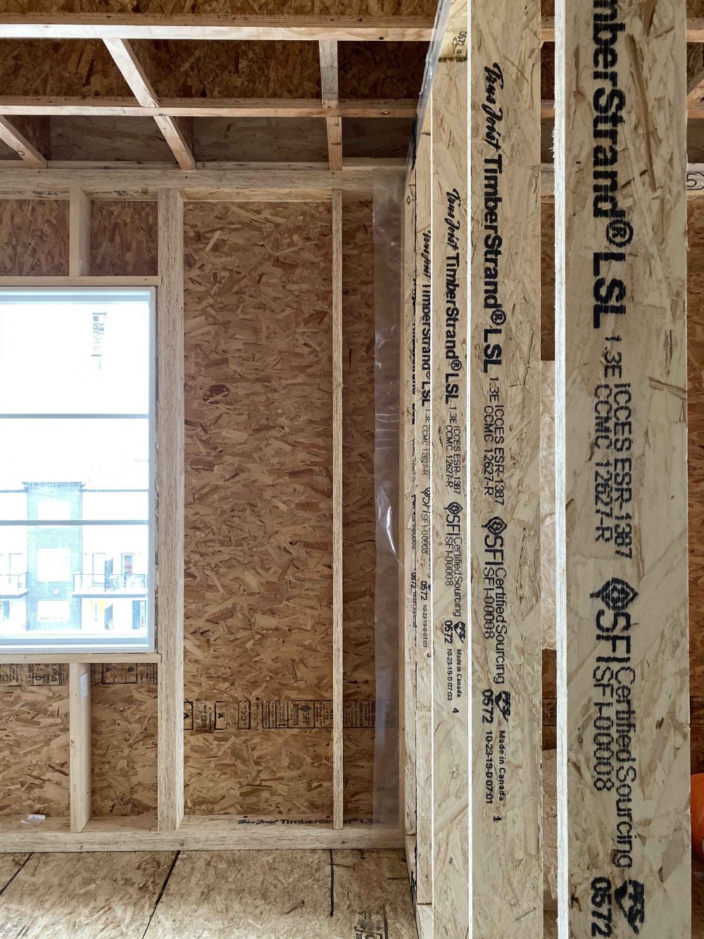 close up of a tall wall